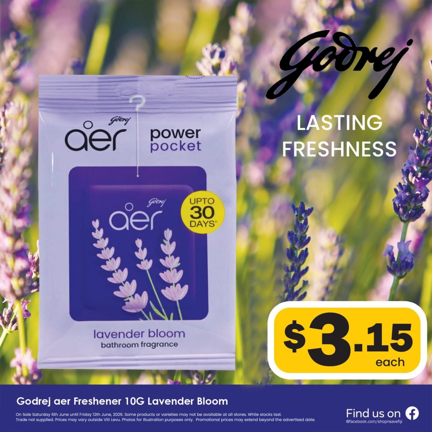 Godrej Aer Freshener 10G Lavender Bloom