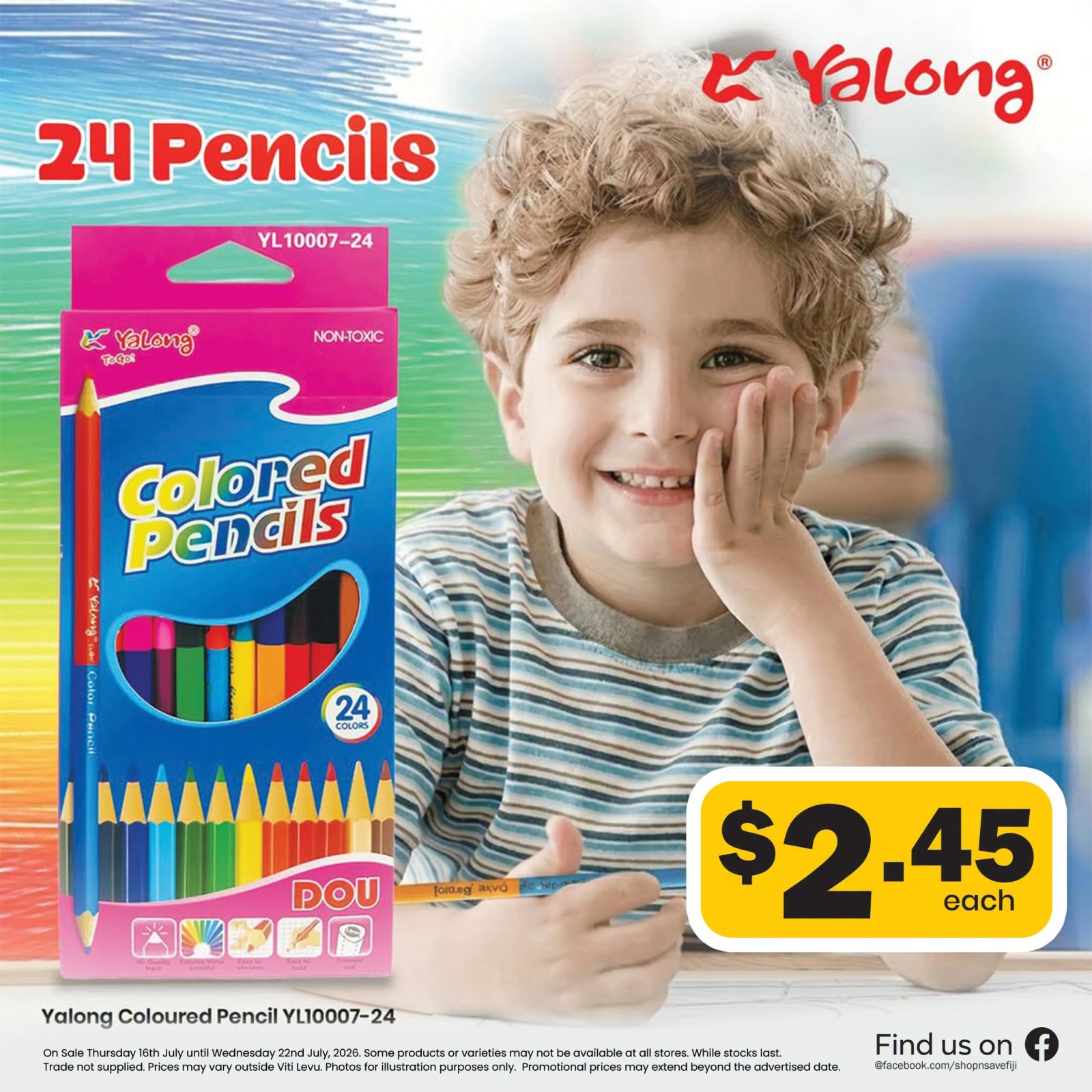 Yalong Colored Pencil YL10007-24