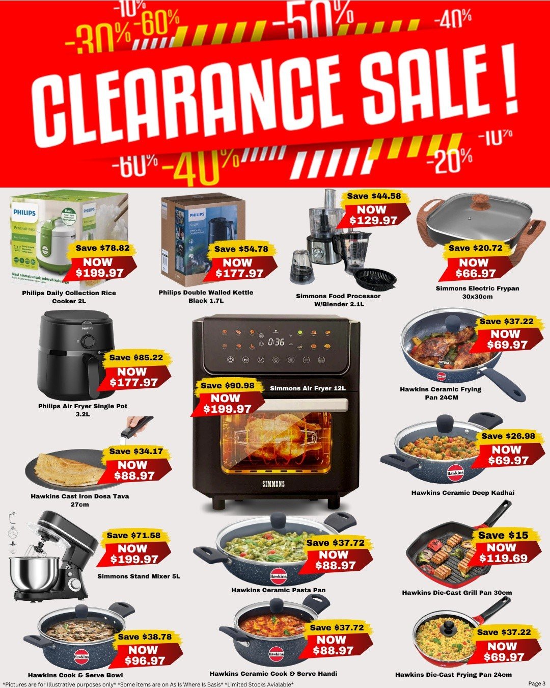 Clearance Sale - Kitchen & Appliances - Page 1