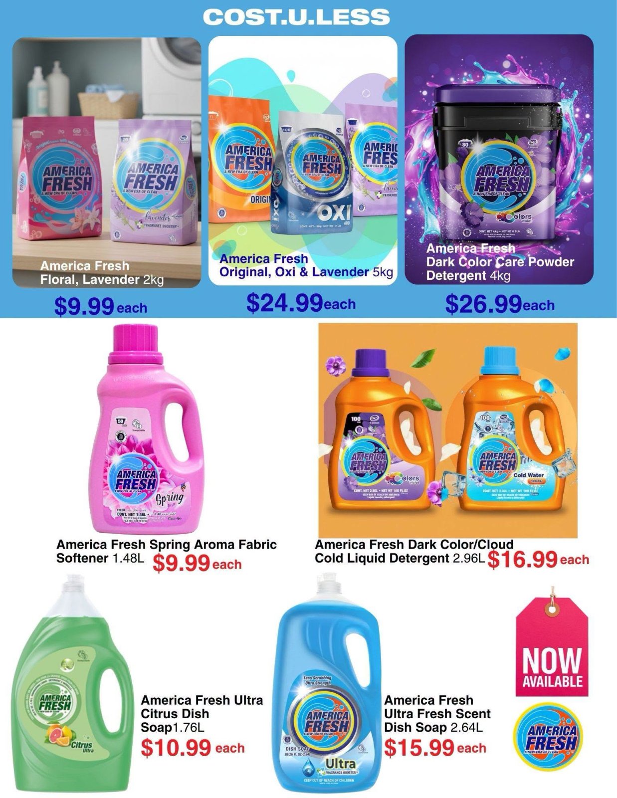 America Fresh Laundry & Cleaning Products - Page 1
