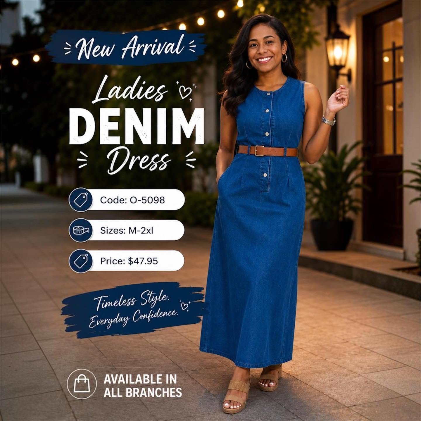 Ladies Denim Dress