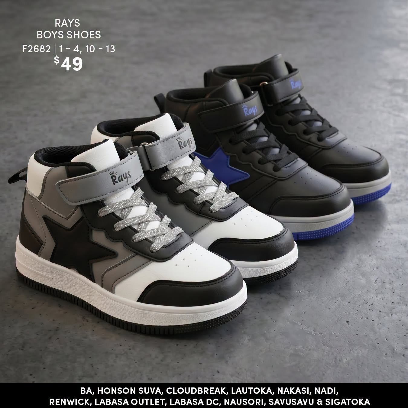 Rays Boys Shoes F2682