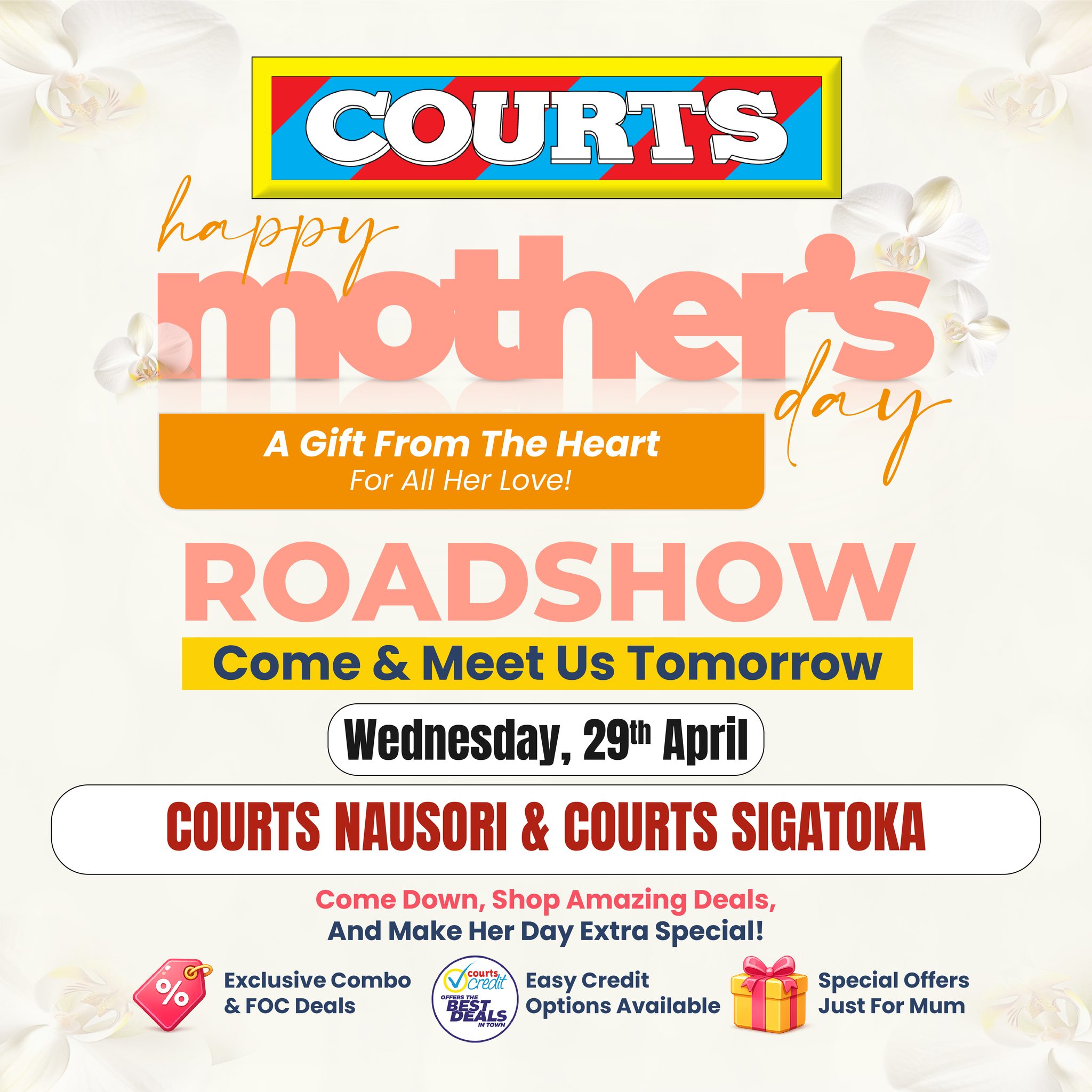 Courts Happy Mother's Day Roadshow
