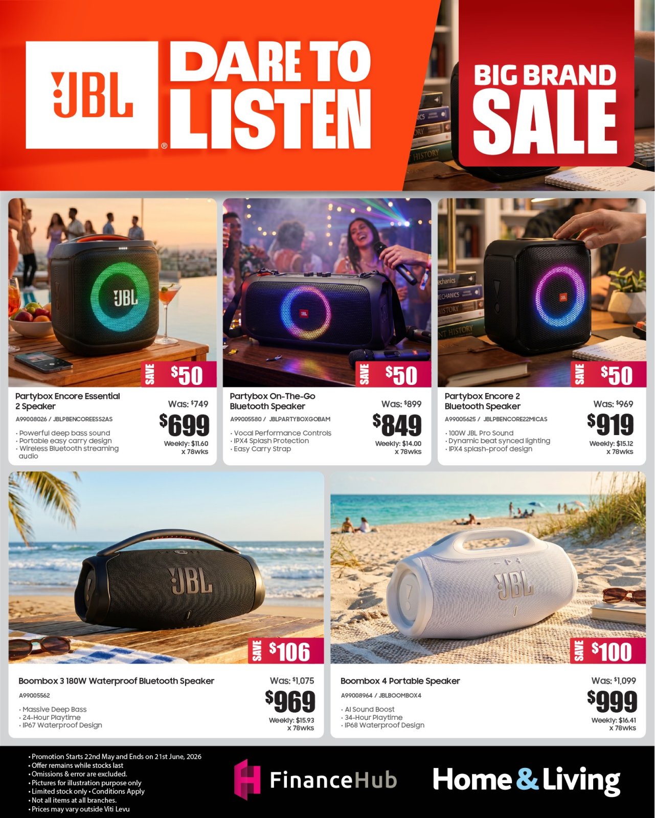 JBL Dare to Listen Big Brand Sale