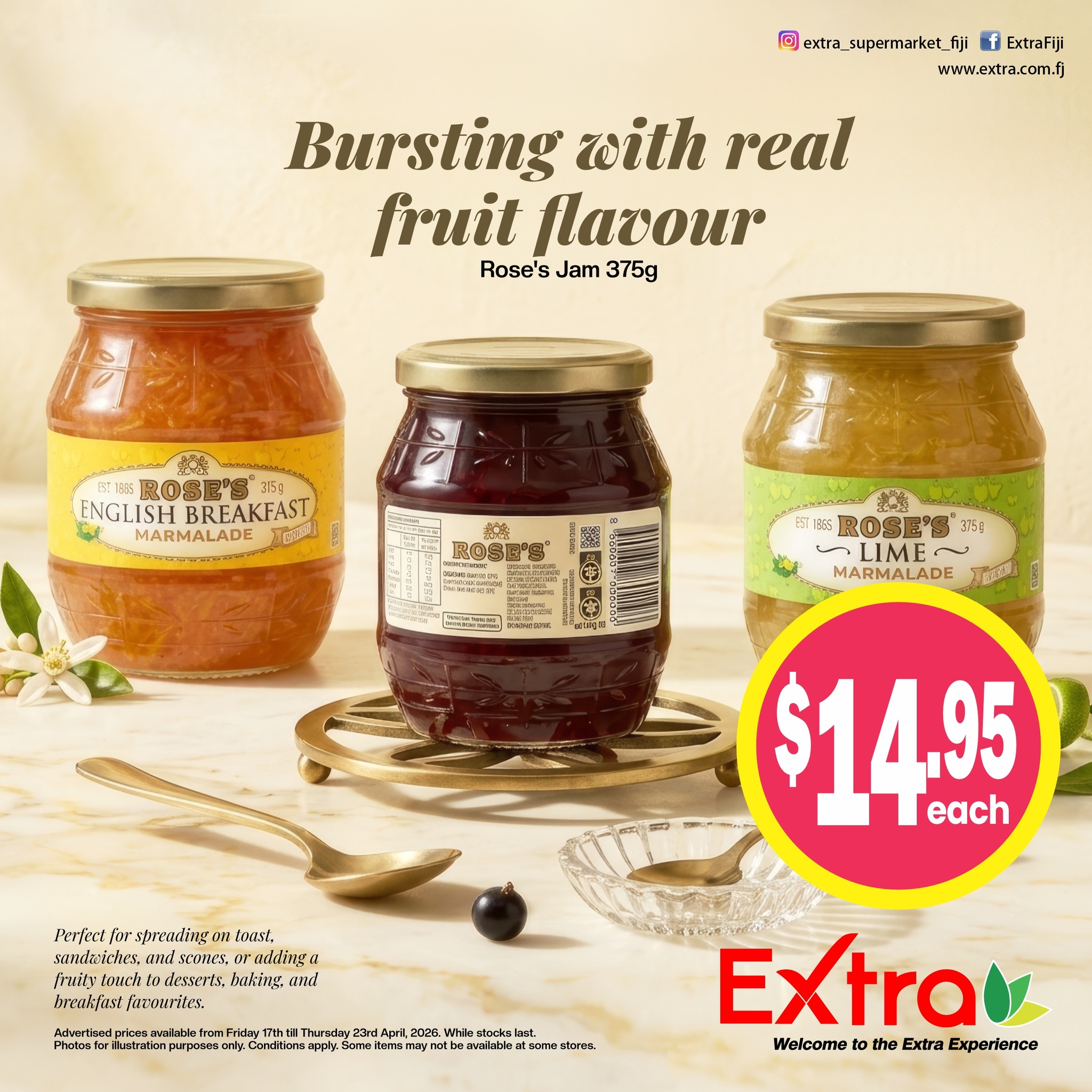 Rose's Jam 375g - $14.95