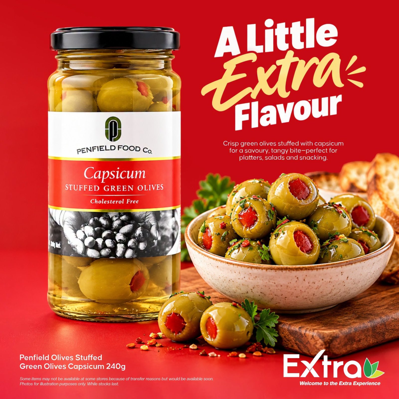 Penfield Olives Capsicum Stuffed Green Olives 240g