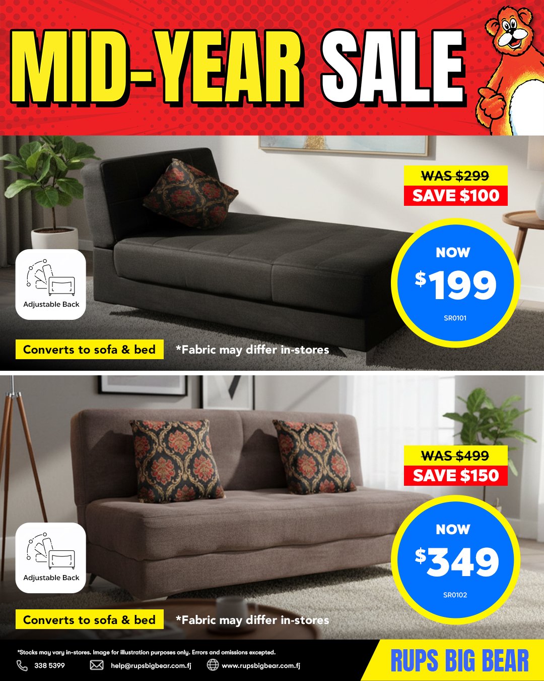 Mid-Year Sofa Beds Sale