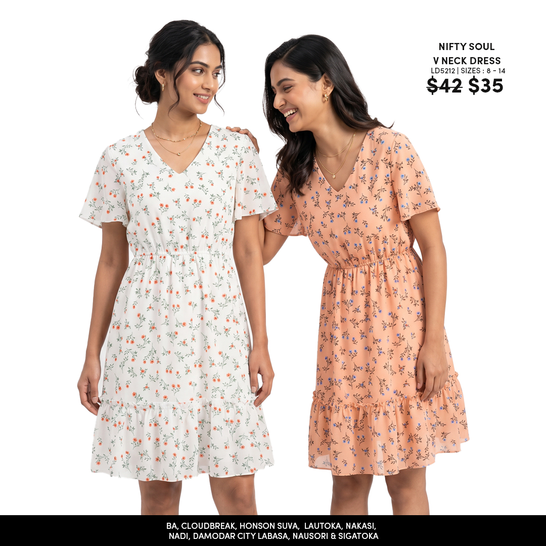 Nifty Soul V Neck Dress