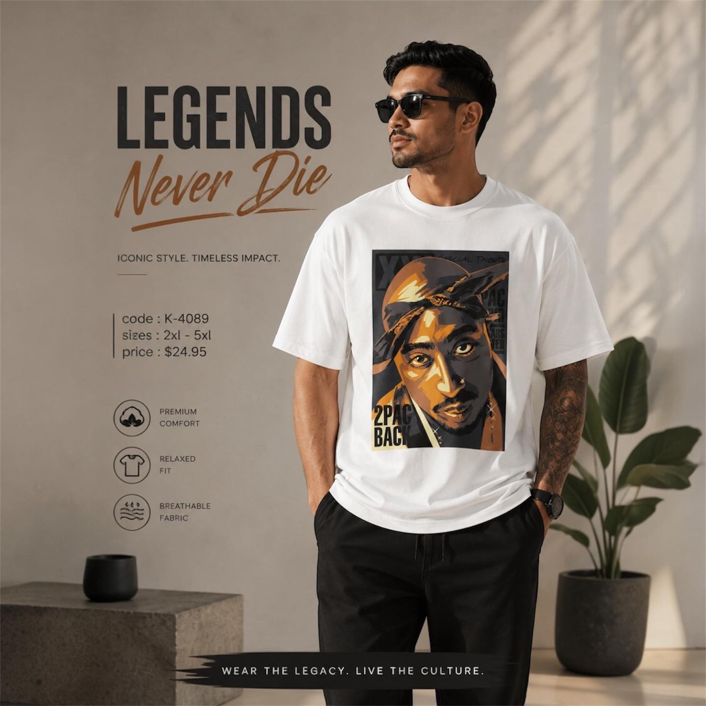 Legends Never Die Graphic T-Shirt