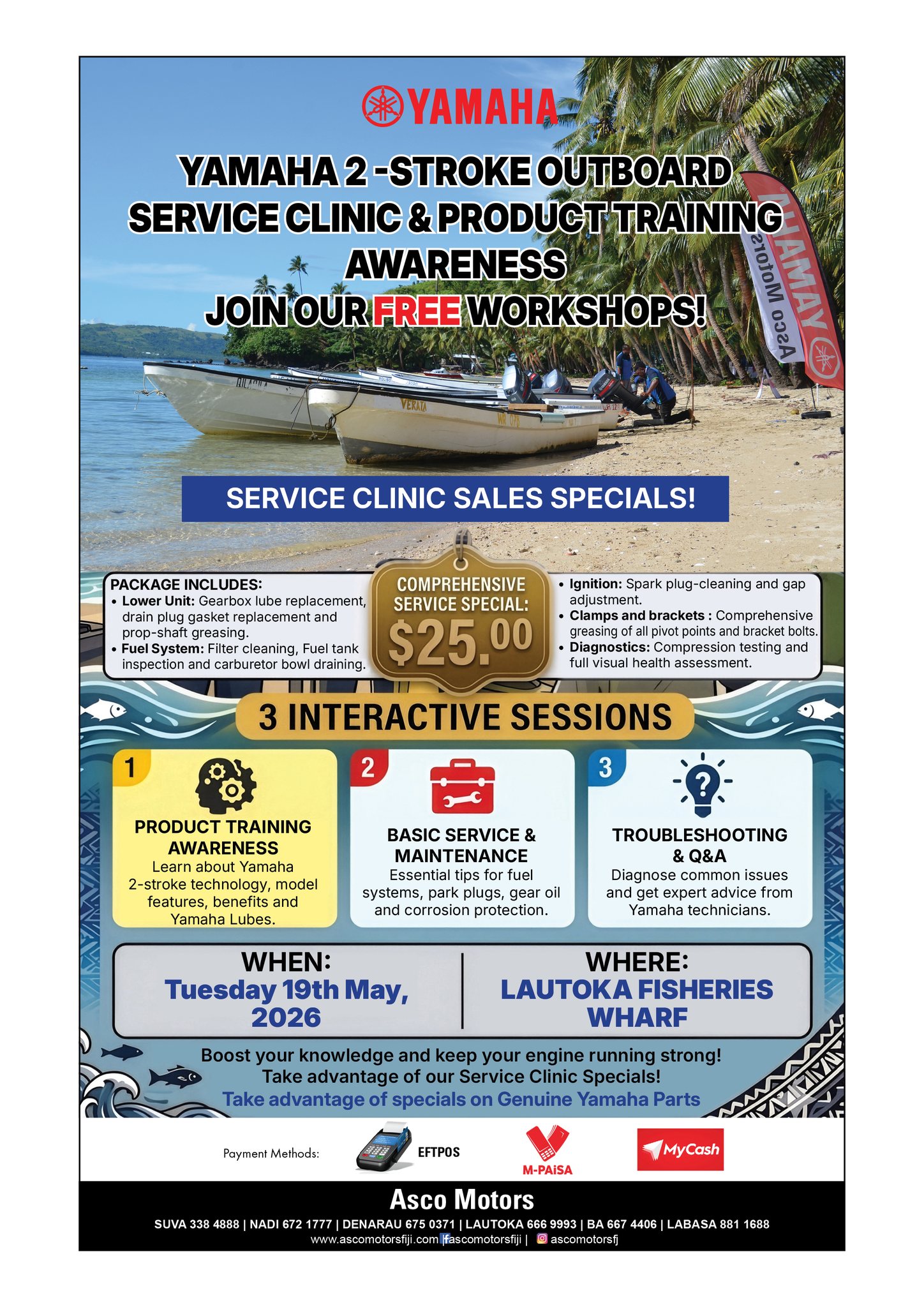 Yamaha 2-Stroke Outboard Service Clinic & Product Training