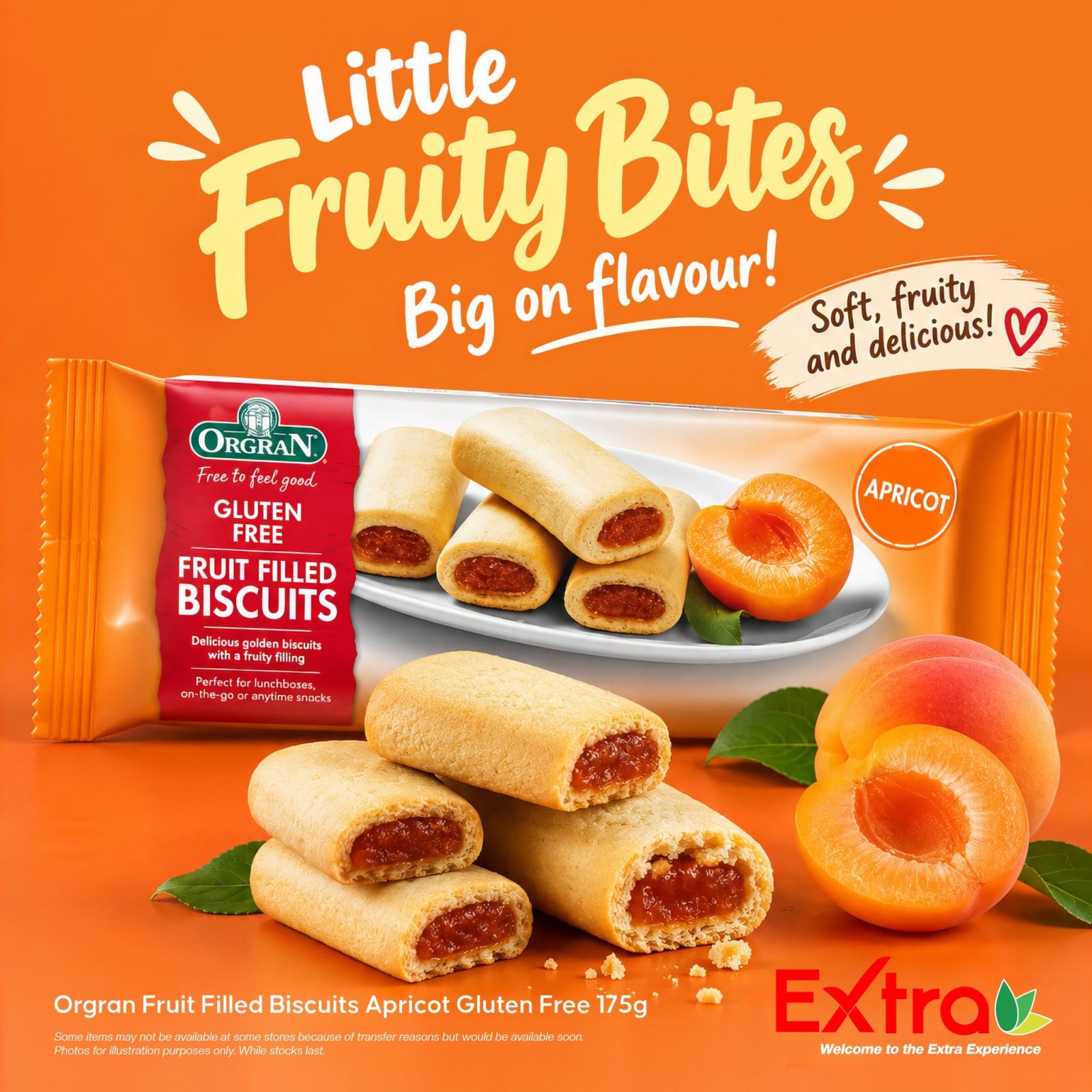 Orgran Gluten Free Fruit Filled Biscuits Apricot 175g