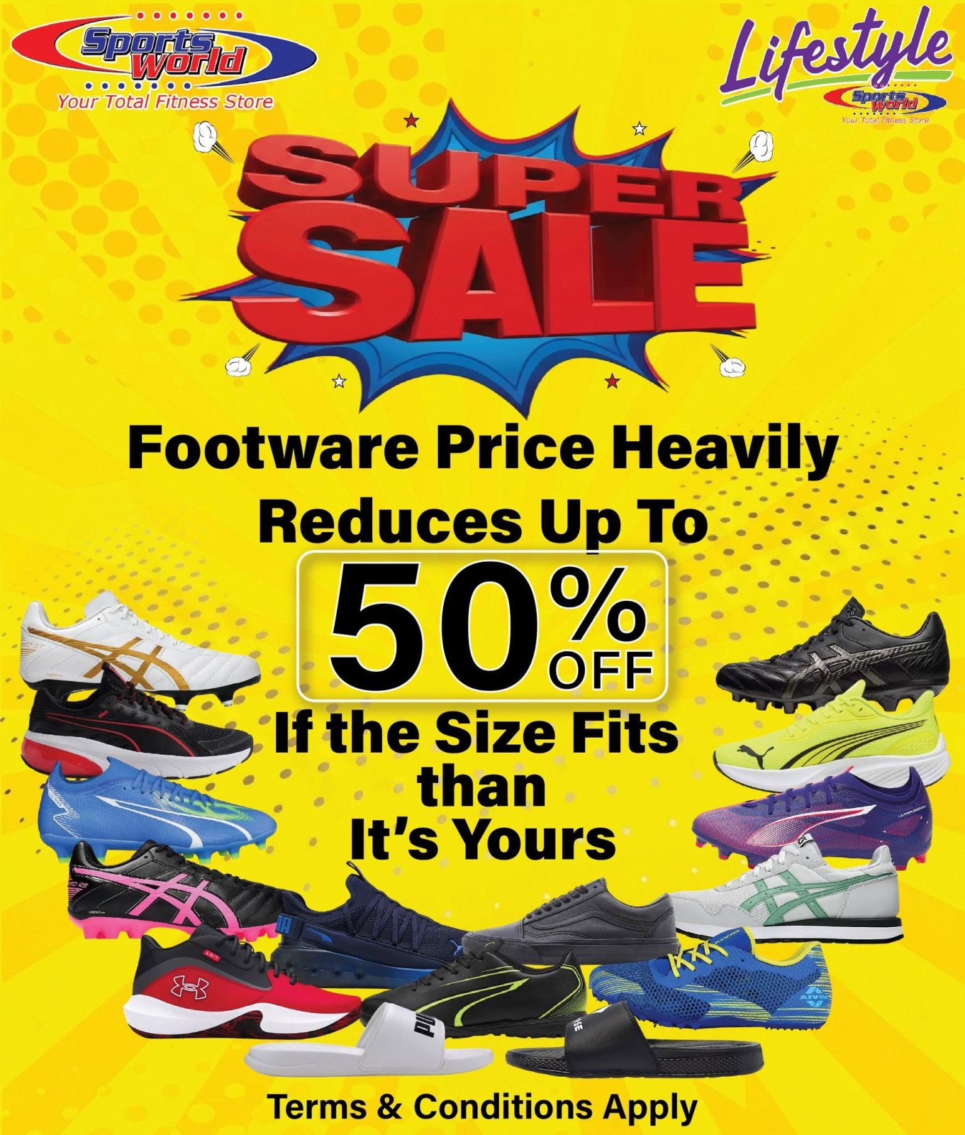 Footwear Super Sale – Up To 50% Off