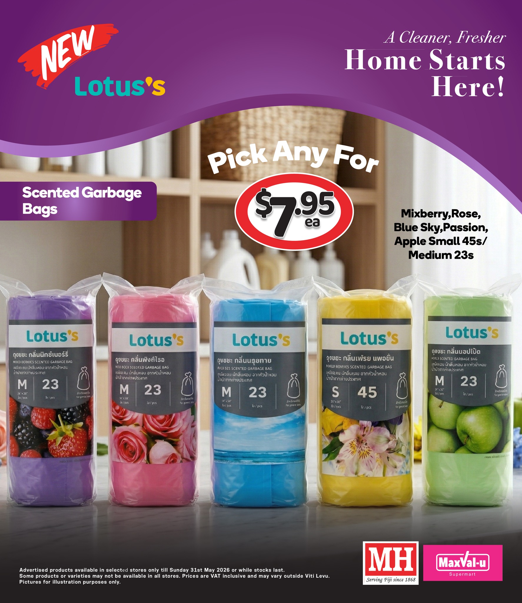 Lotus's Scented Garbage Bags - Pick Any For $7.95 Each - Page 1