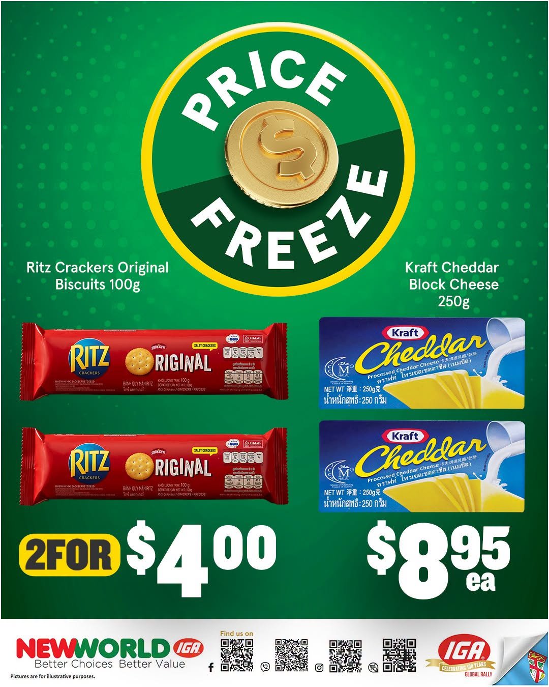 Price Freeze – Ritz Crackers & Kraft Cheddar - Page 1