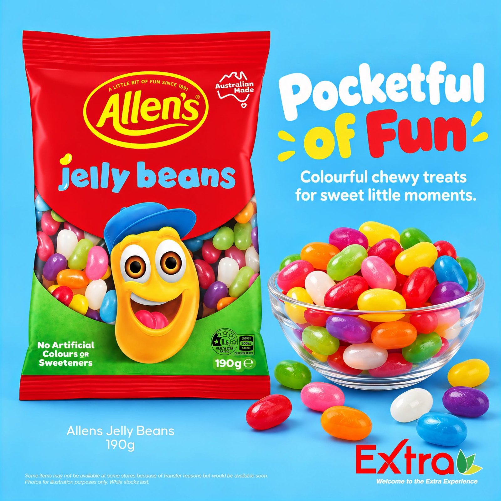 Allens Jelly Beans 190g