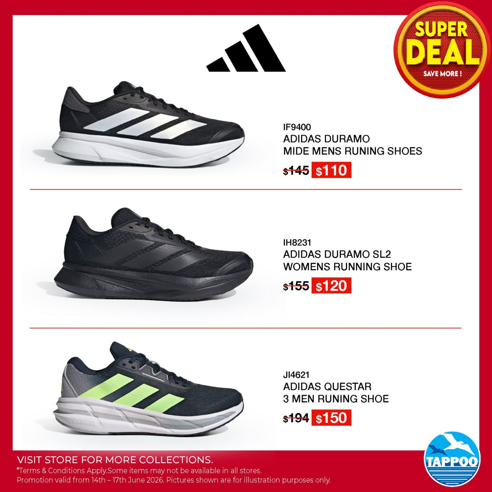 Adidas Running Shoes Super Deal - Page 1
