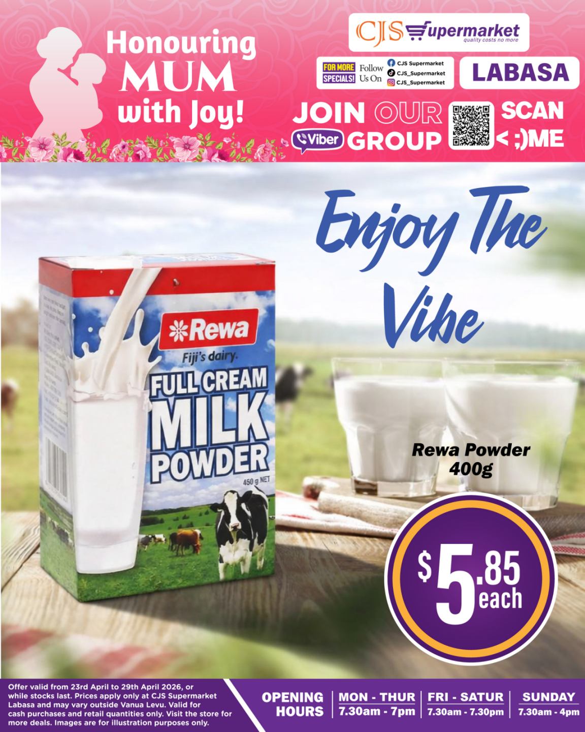 Rewa Full Cream Milk Powder 400g