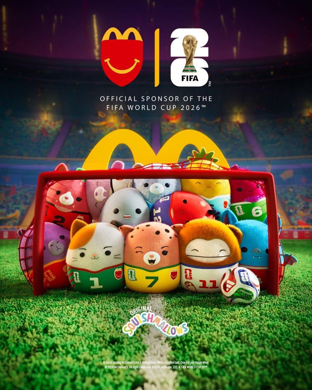 FIFA World Cup 2026 Squishmallows in Happy Meal