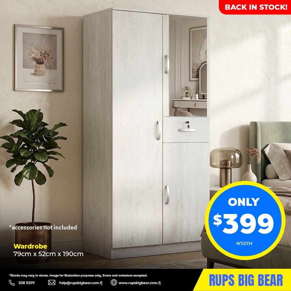 Wardrobe 79cm x 52cm x 190cm