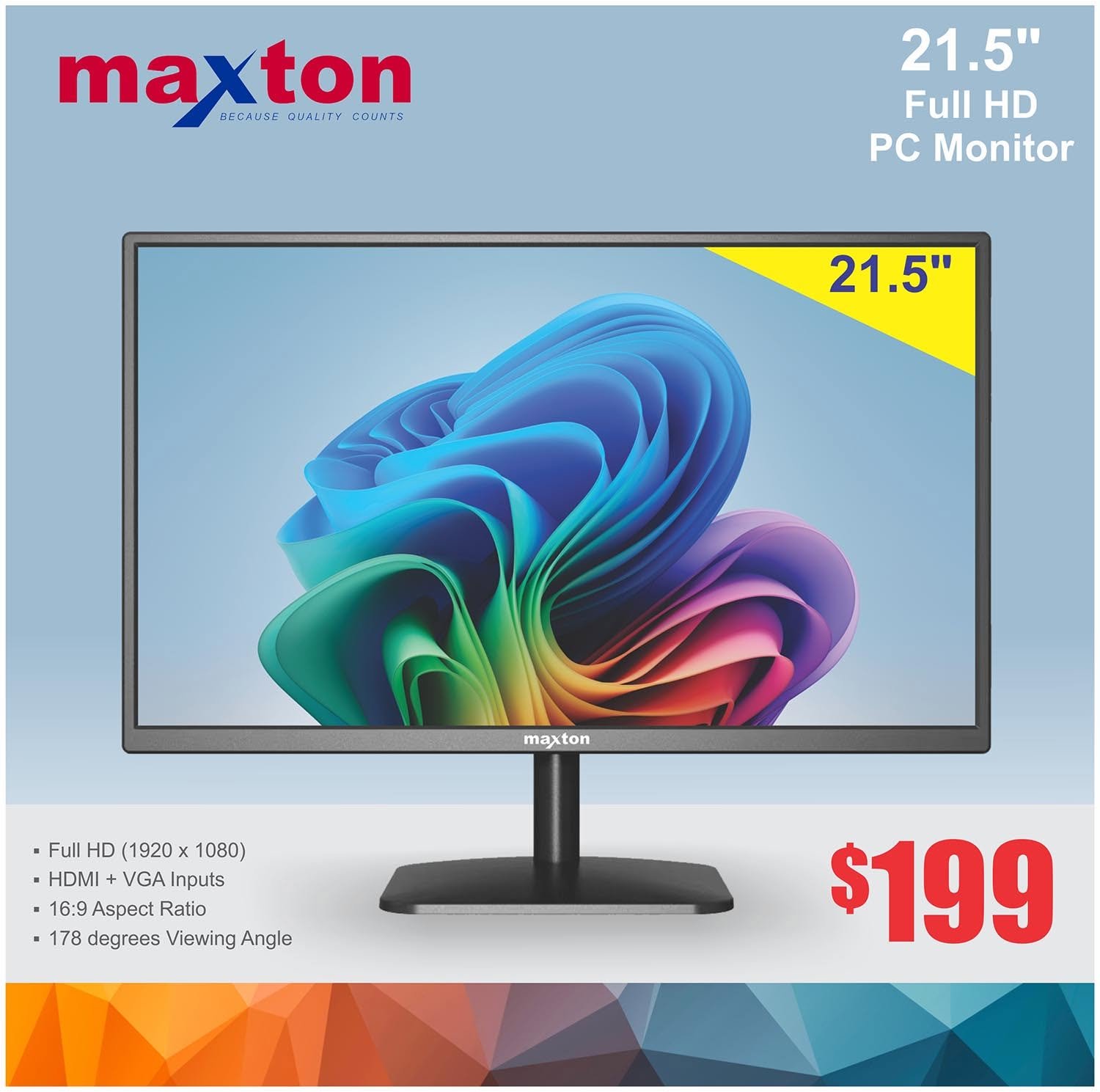 Maxton 21.5" Full HD PC Monitor