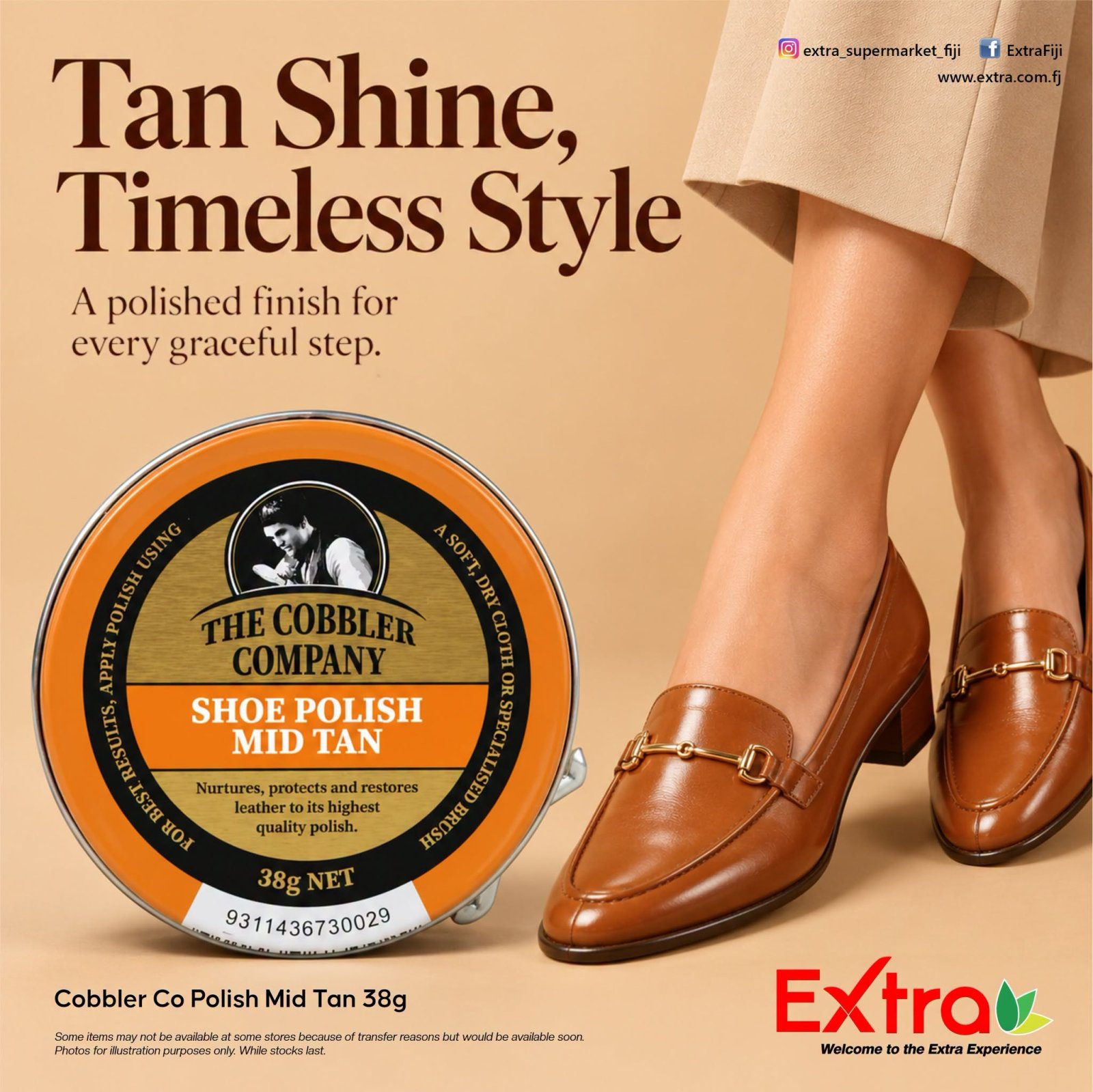 Cobbler Co Mid Tan Shoe Polish 38g