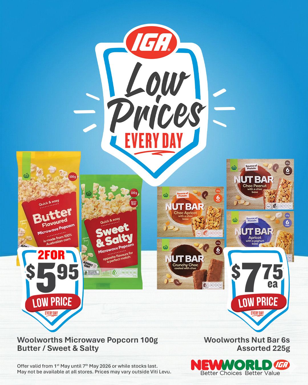 IGA Low Prices Every Day - Popcorn & Nut Bars - Page 1