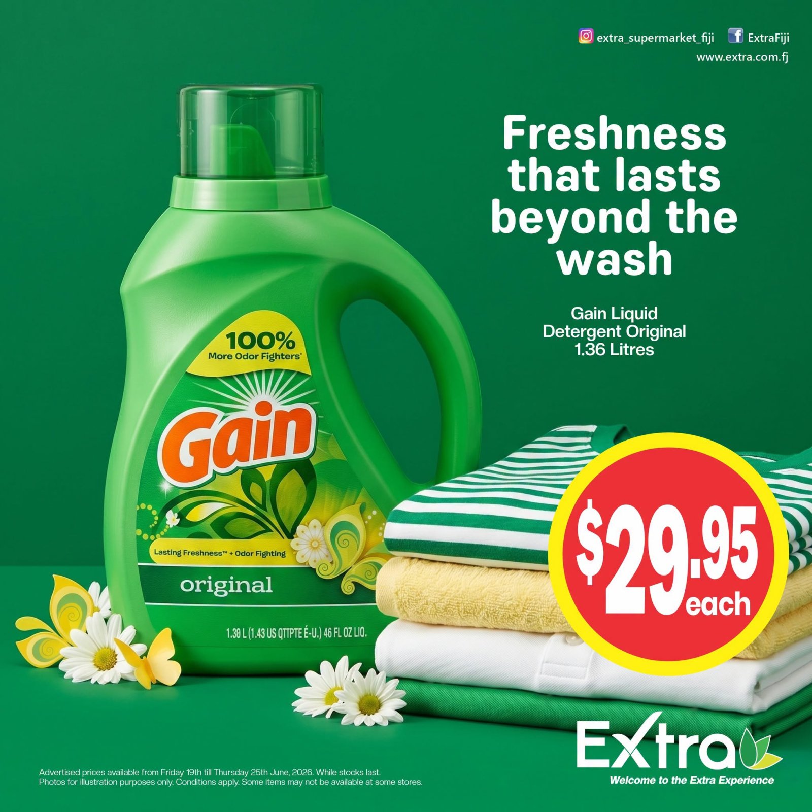 Gain Liquid Detergent Original 1.36 Litres