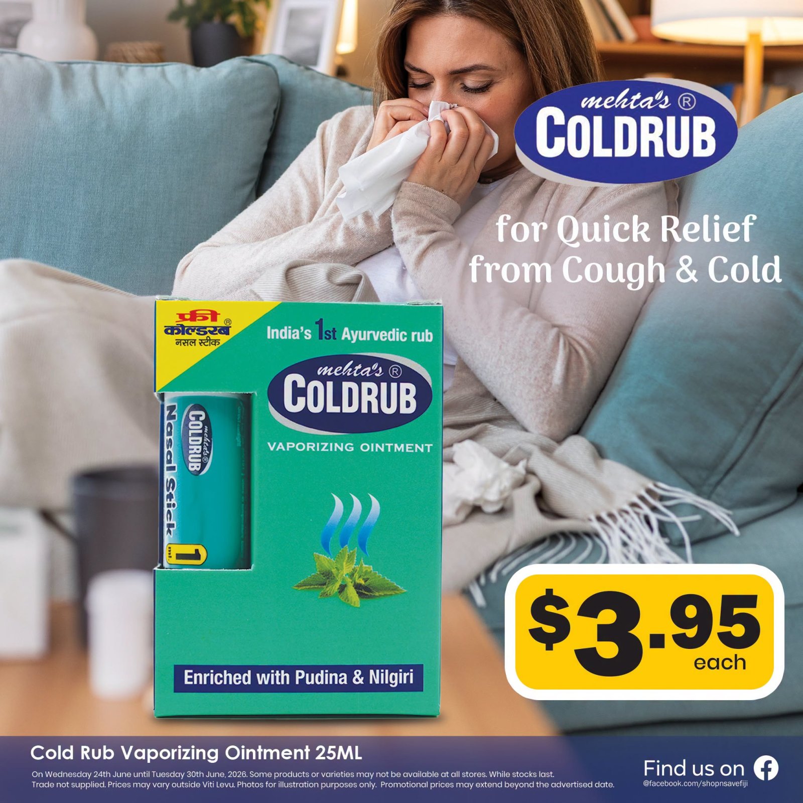 Coldrub Vaporizing Ointment 25ML