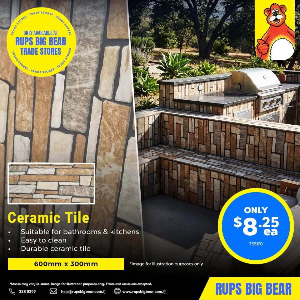 Ceramic Tile 600mm x 300mm