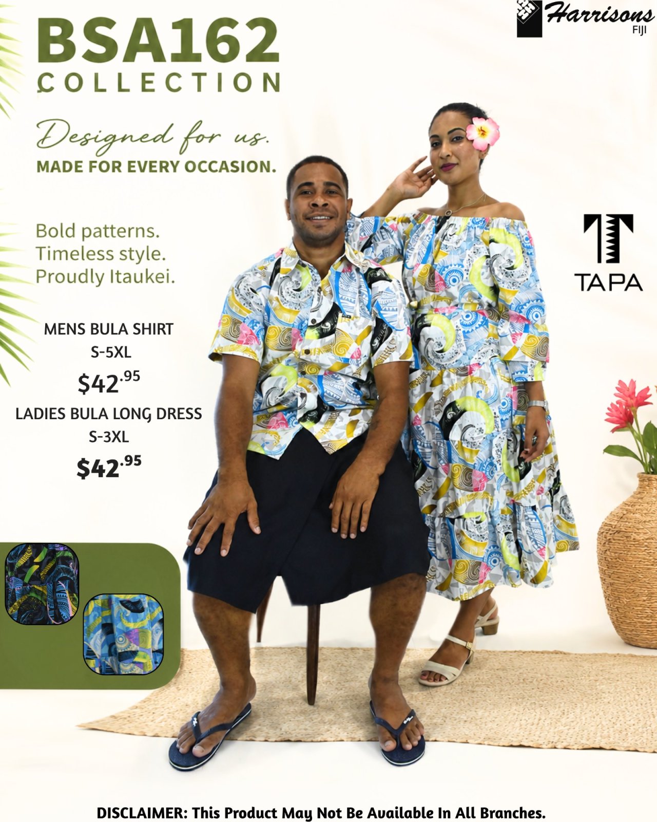 BSA162 Collection - Bula Shirts & Dresses