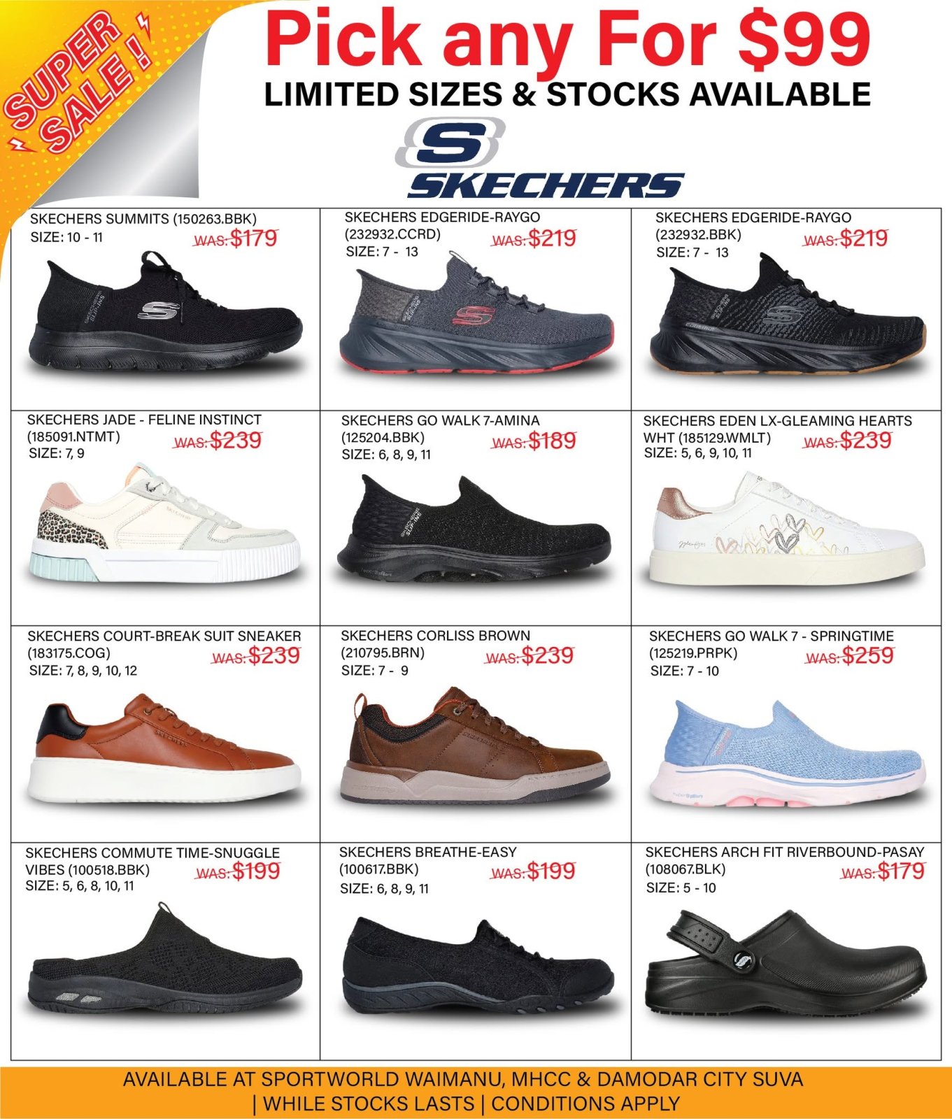 Skechers Super Sale – Pick Any For $99 - Page 1