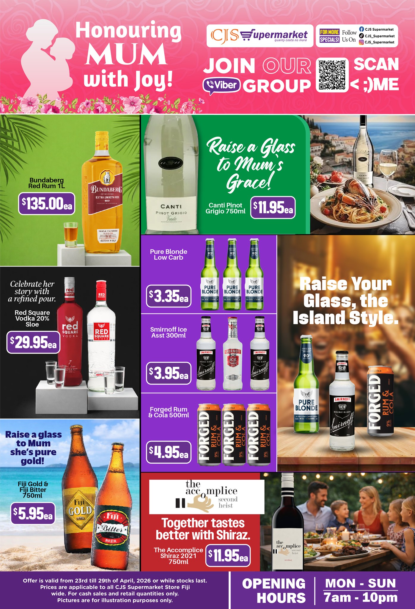 Honouring MUM with Joy - Mother's Day Liquor Specials - Page 1