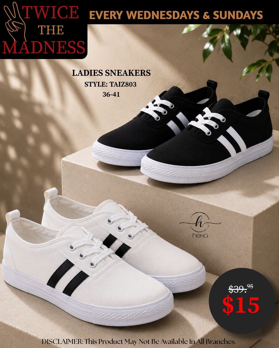 Ladies Sneakers TAIZ803 - Twice The Madness