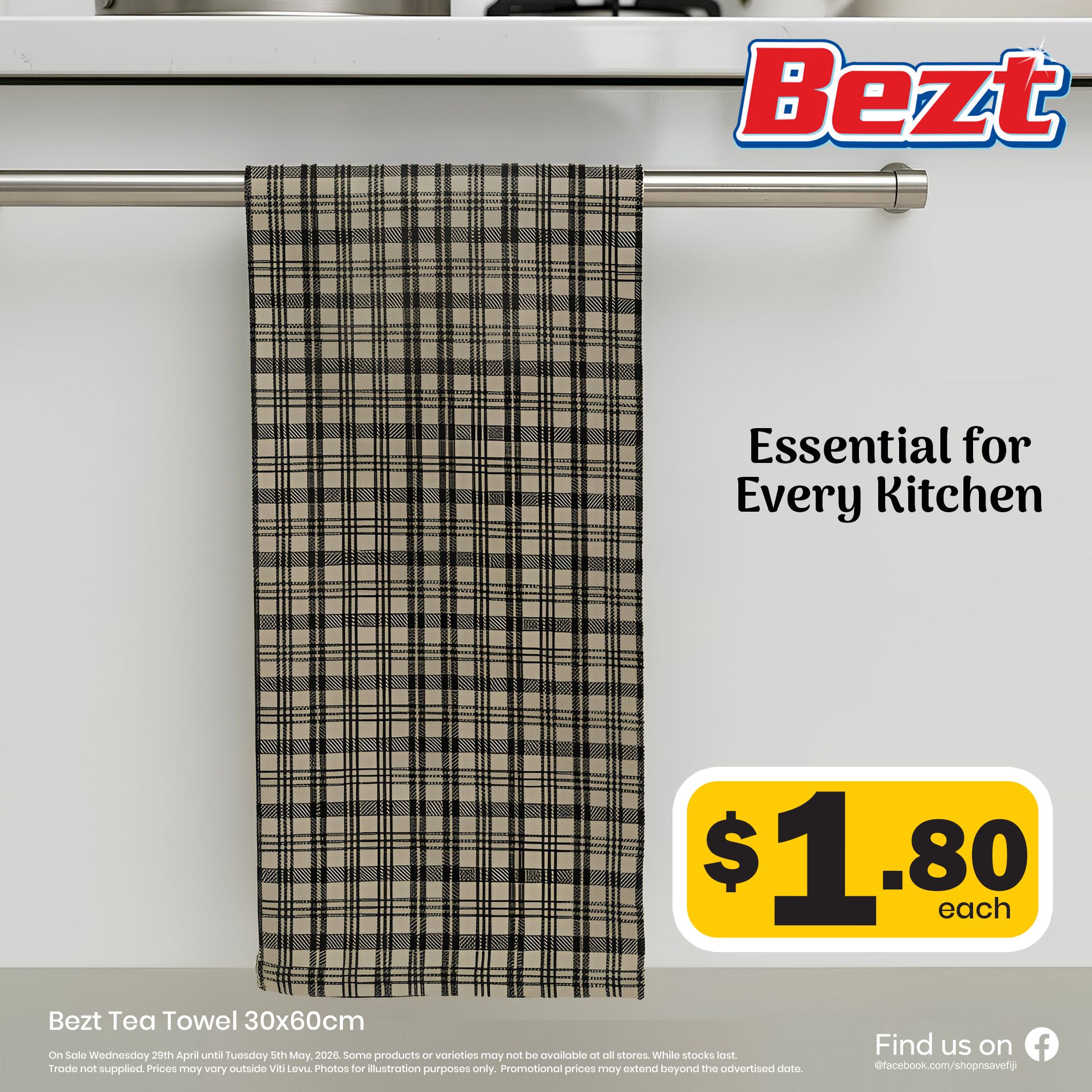 Bezt Tea Towel 30x60cm