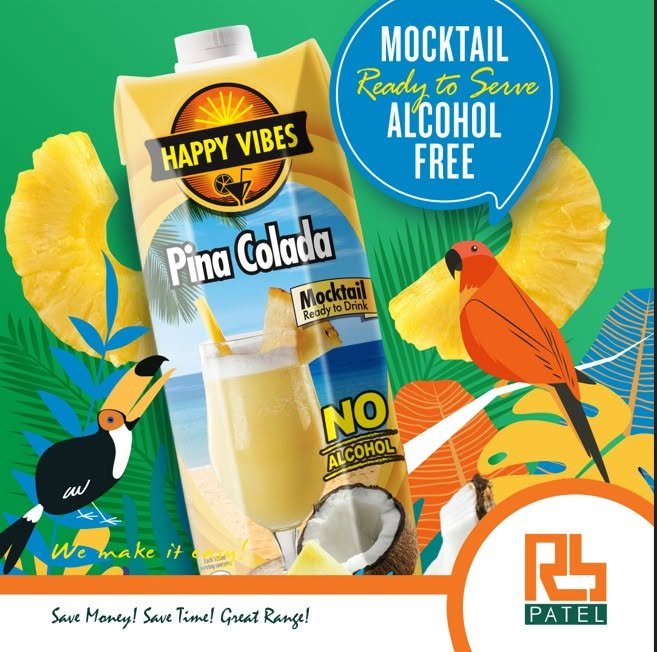 Happy Vibes Mocktail - Pina Colada 1L