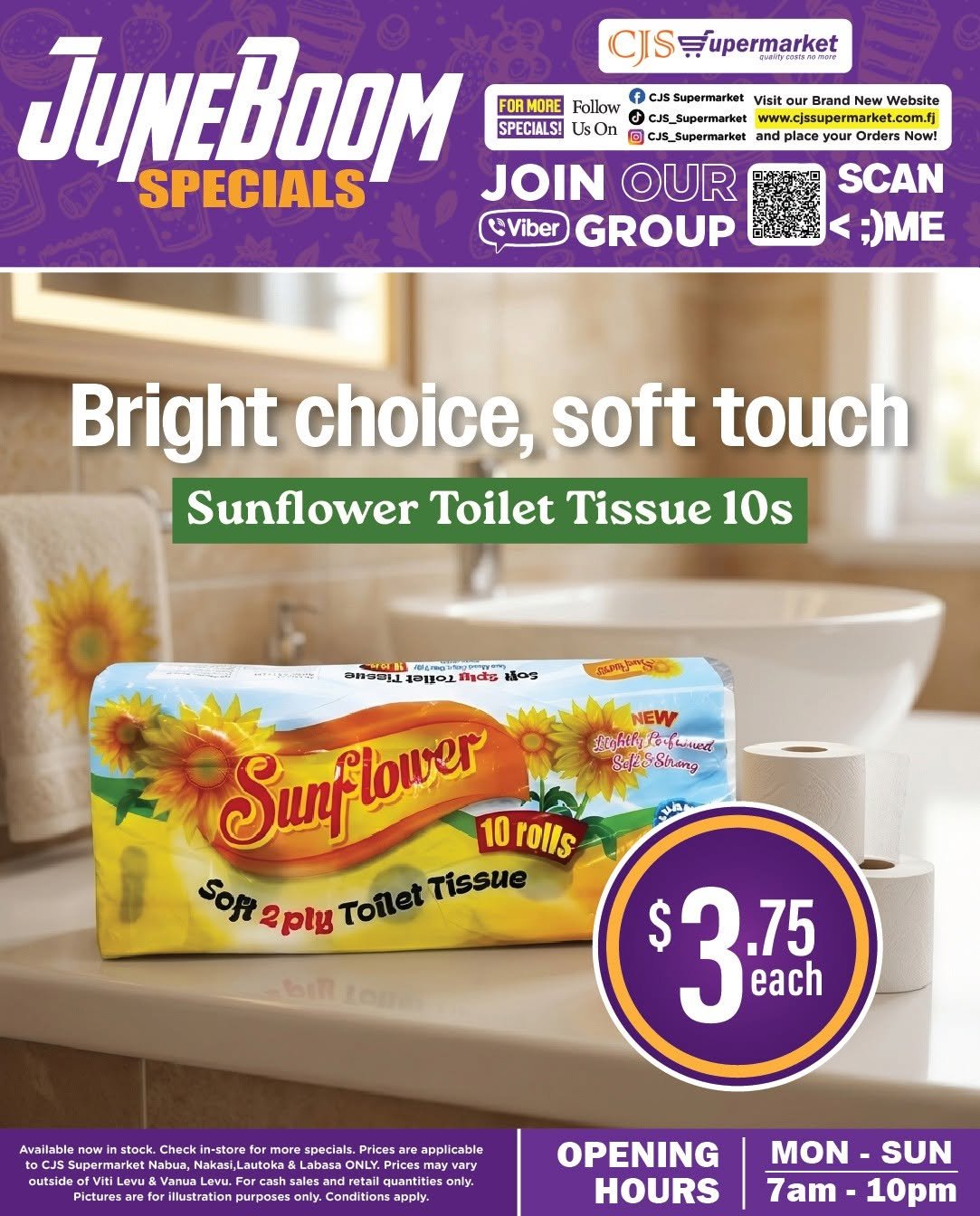 Sunflower Toilet Tissue 10s