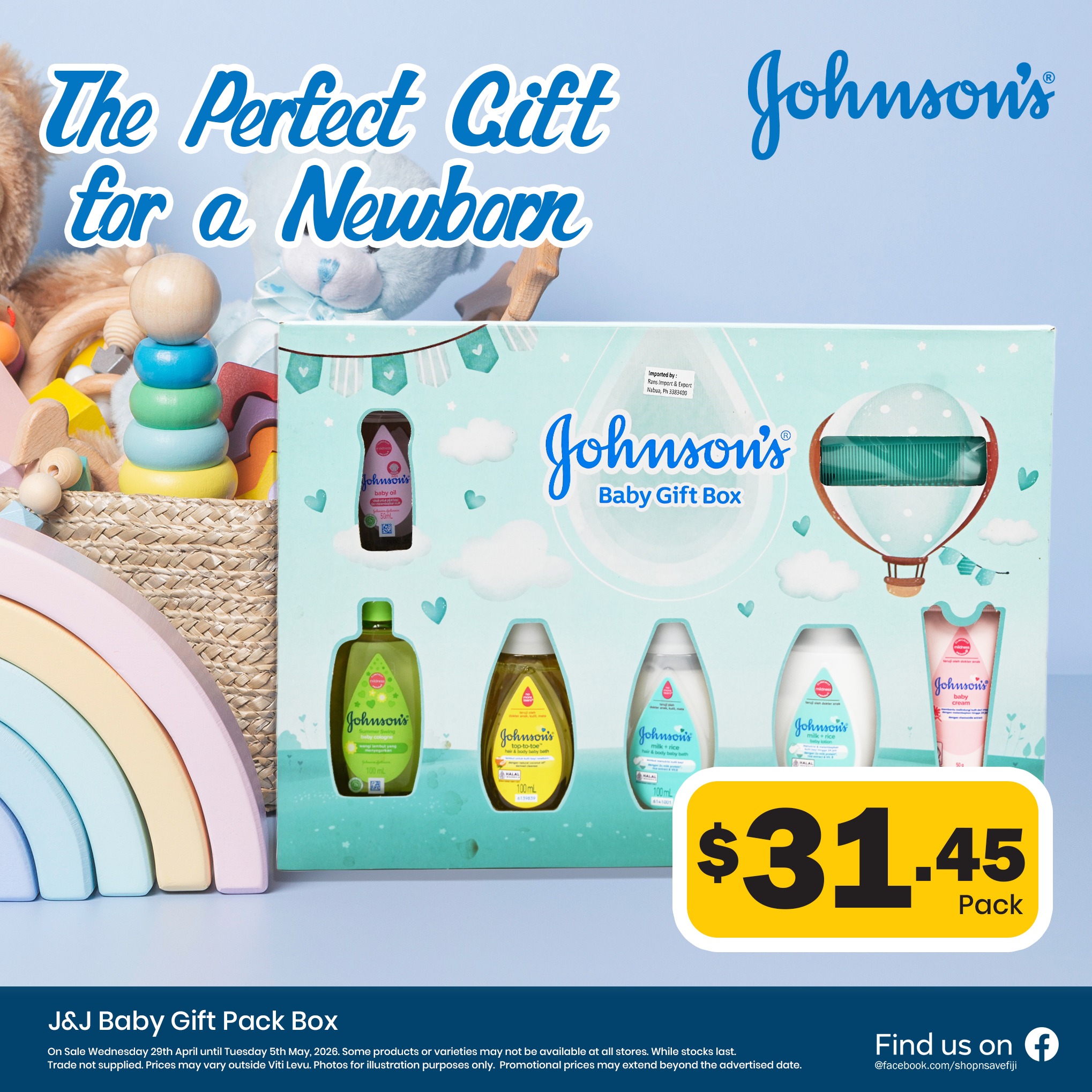 J&J Baby Gift Pack Box