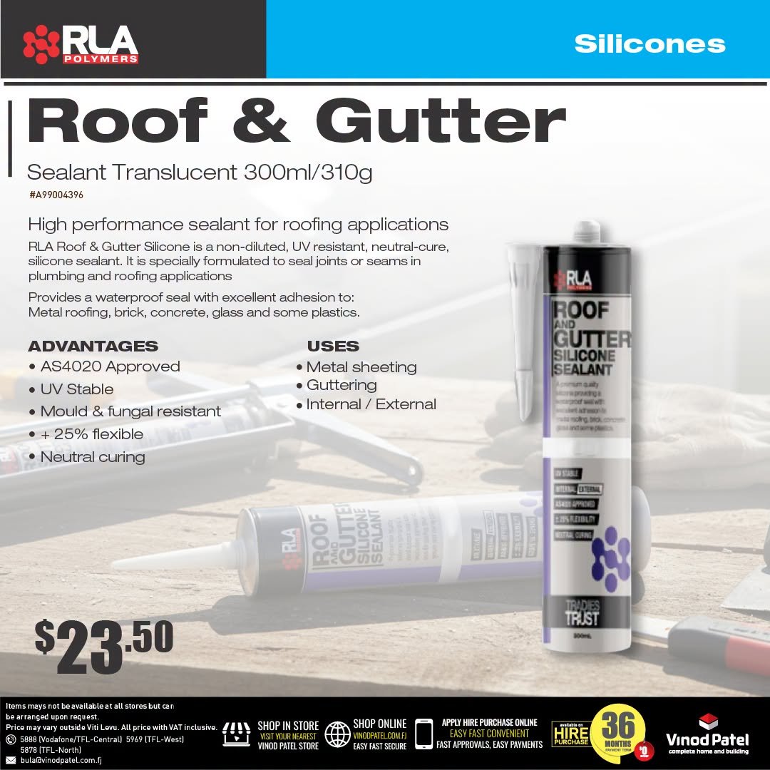 RLA Roof & Gutter Silicone Sealant