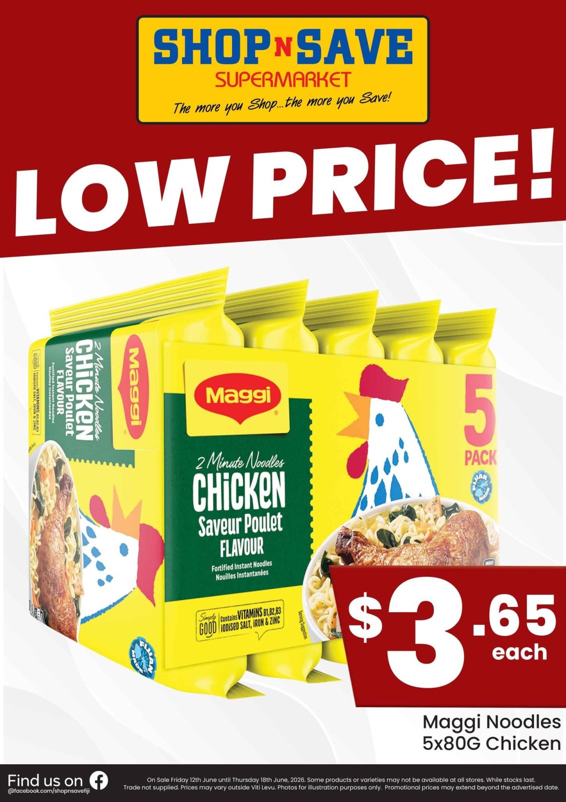 Maggi Noodles 5x80G Chicken
