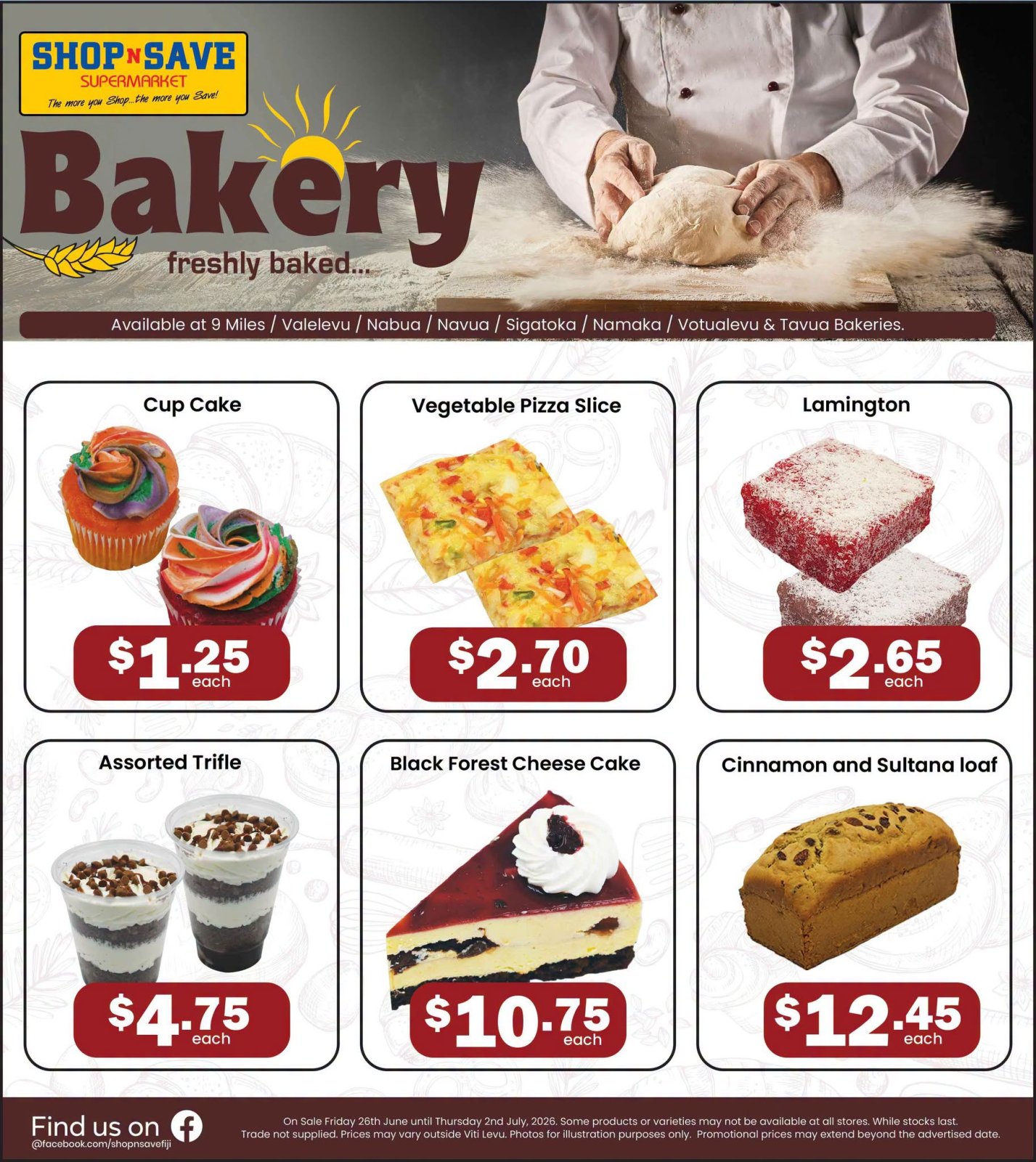 Shop N Save Bakery – Freshly Baked Specials - Page 1