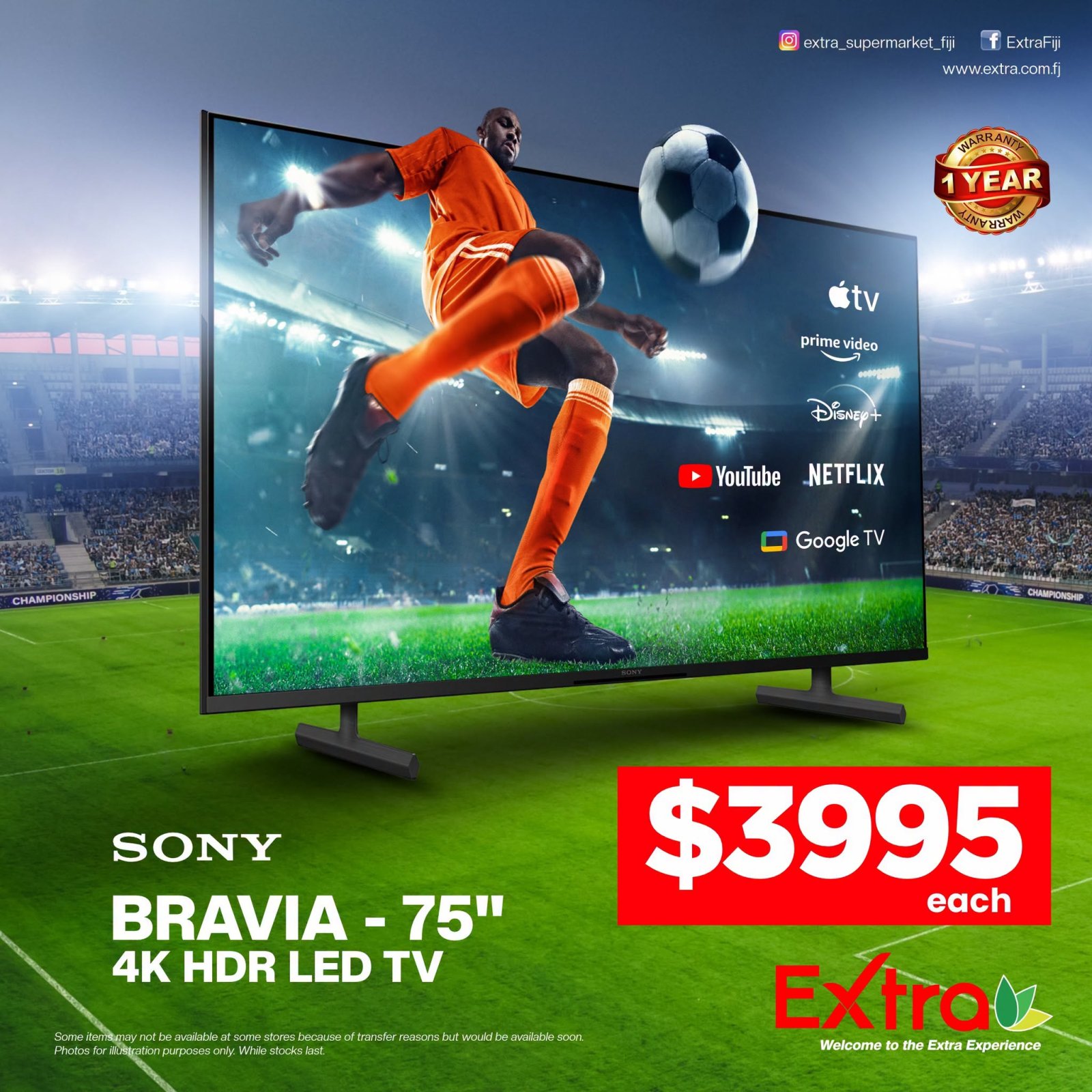 Sony Bravia 75" 4K HDR LED TV