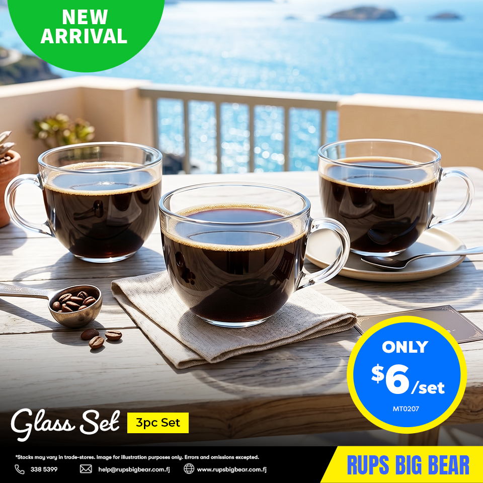 Glass Set 3pc - New Arrival