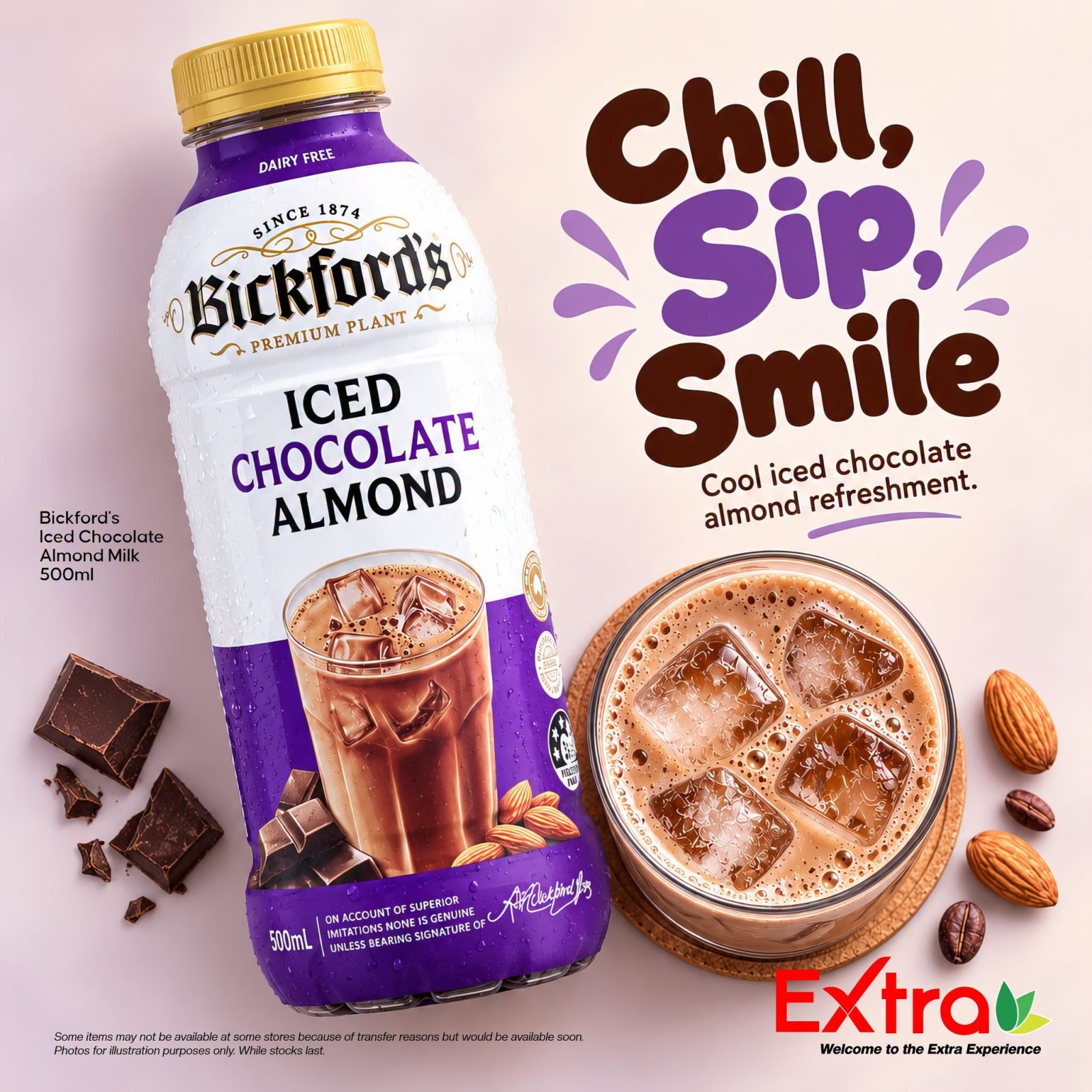 Bickford's Iced Chocolate Almond Milk 500ml
