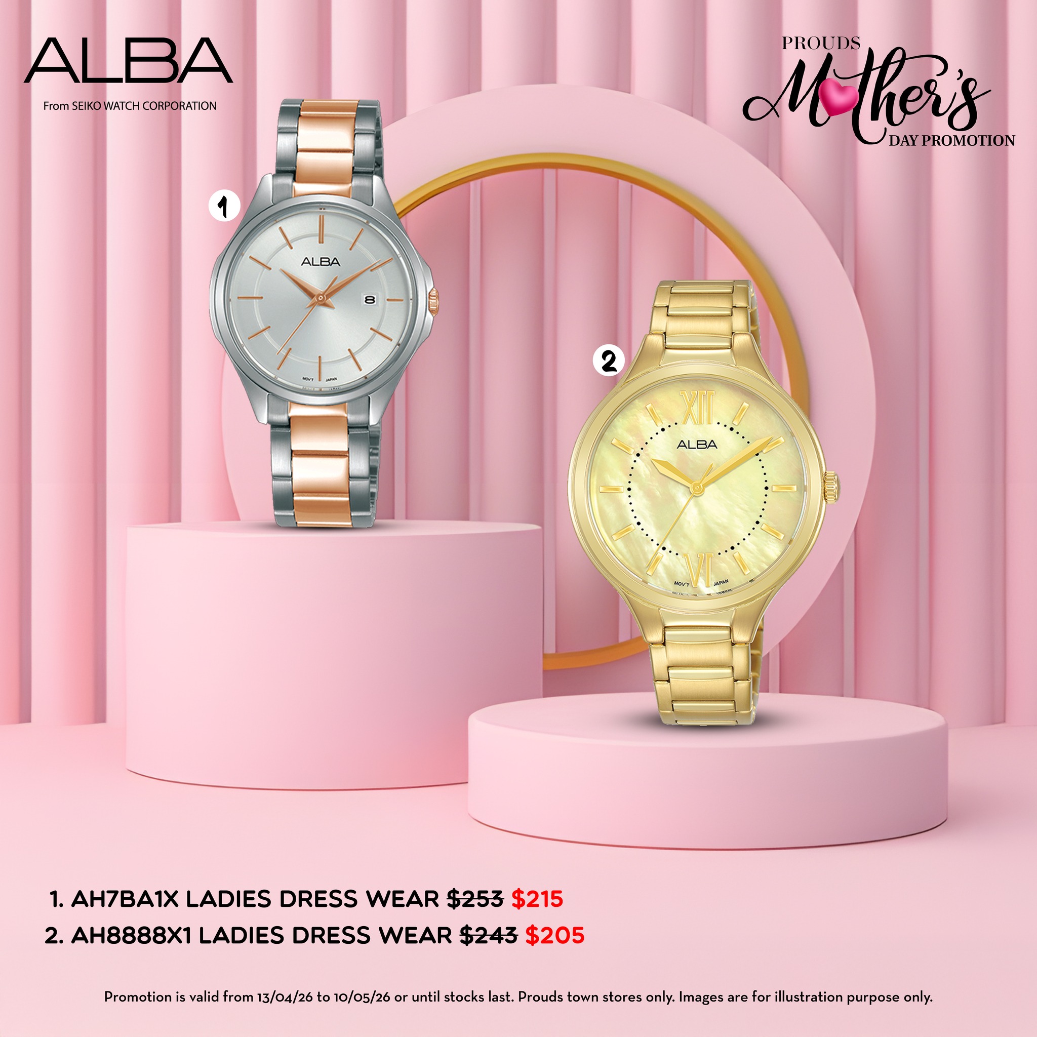ALBA Mother's Day Promotion - Ladies Dress Watches