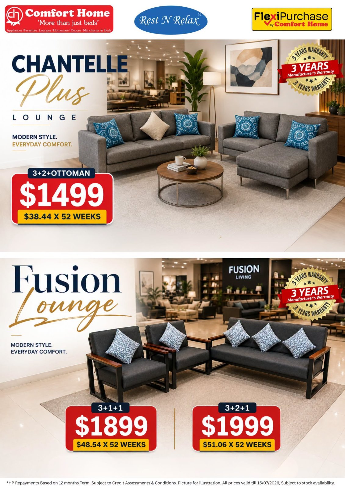 Rest N Relax Lounge Suites Collection - Page 1