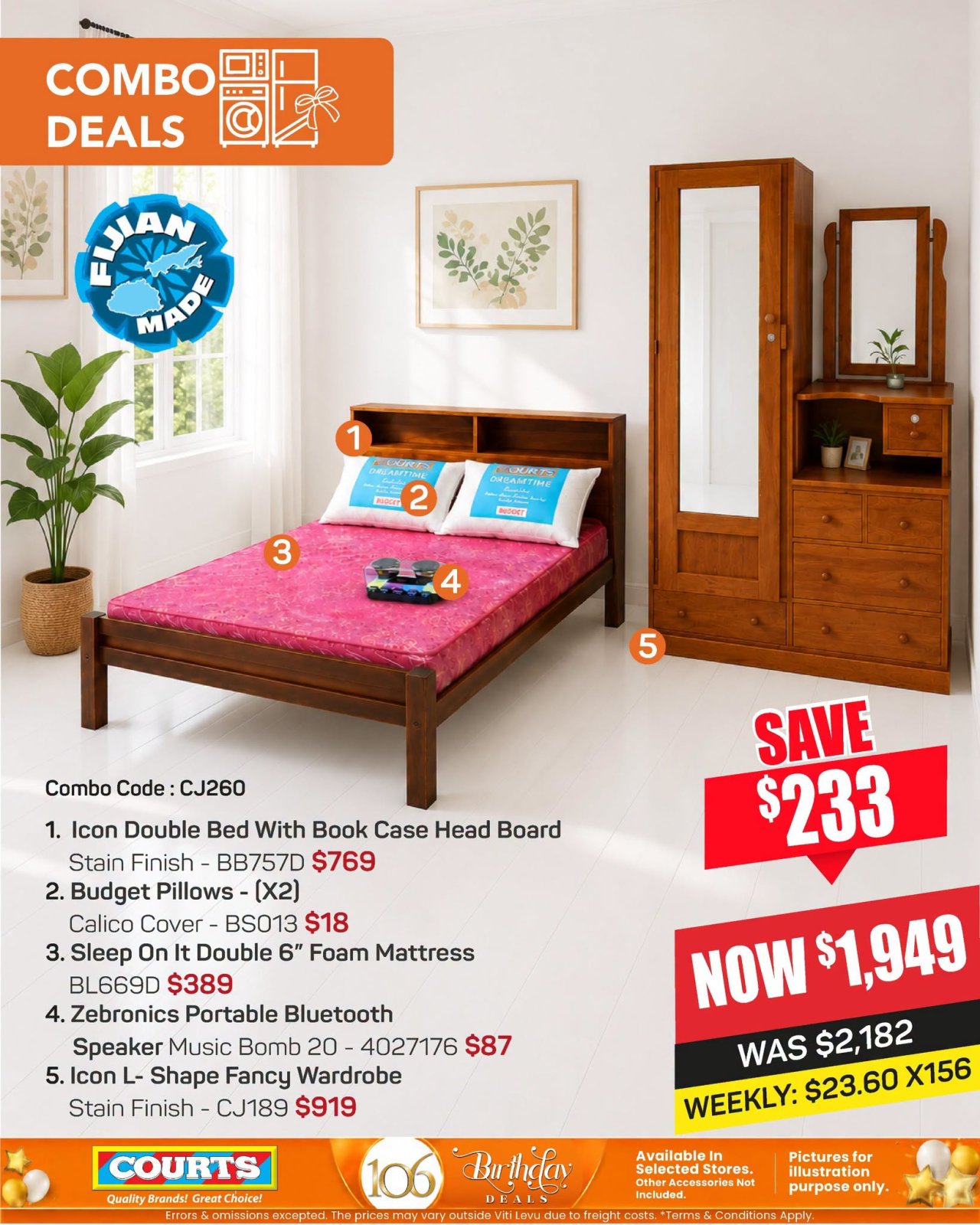 Dream Bedroom Combo Deal - Save $233 - Page 1