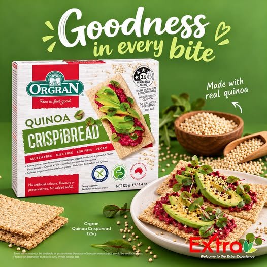 Orgran Gluten Free Quinoa Crispbread 125g