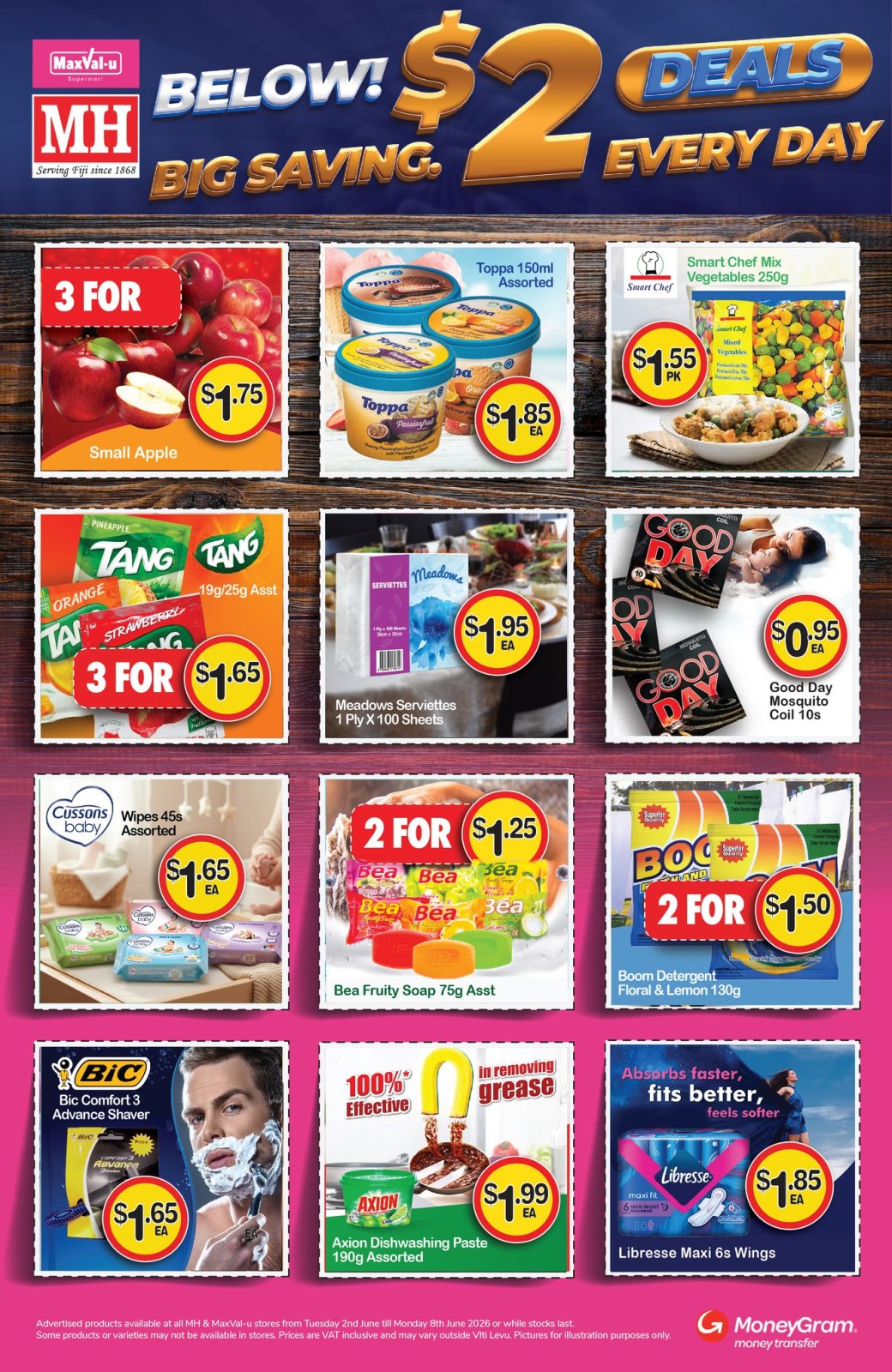 Below $2 Big Saving Deals Every Day