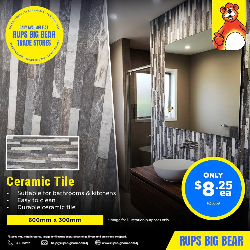 Ceramic Tile 600mm x 300mm