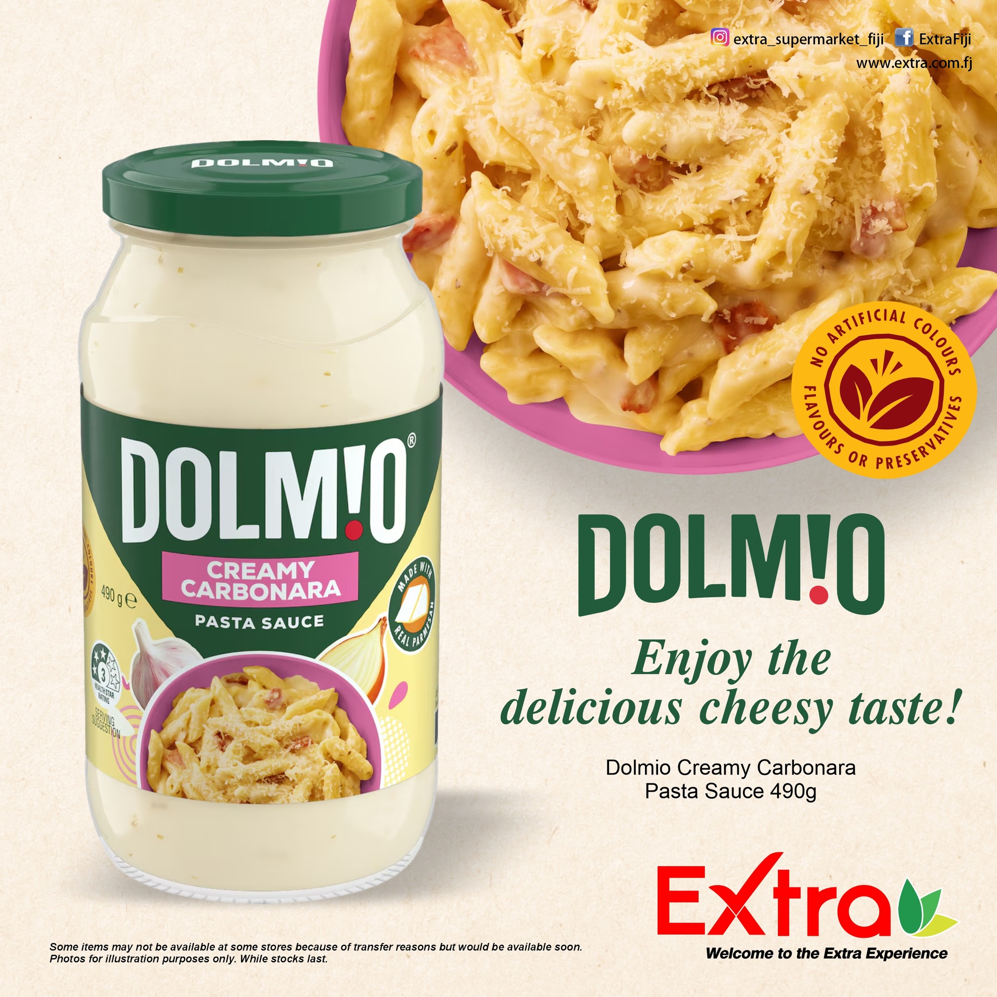Dolmio Creamy Carbonara Pasta Sauce 490g